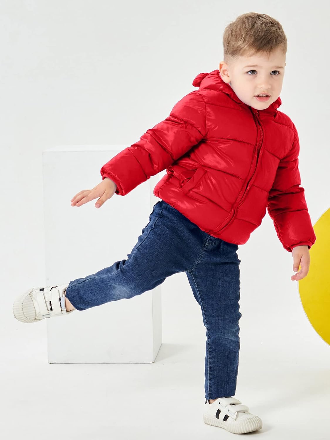 ARTMINE Baby Toddler Boys Girls Winter Down Coats with Hoods, 12M - 5Y