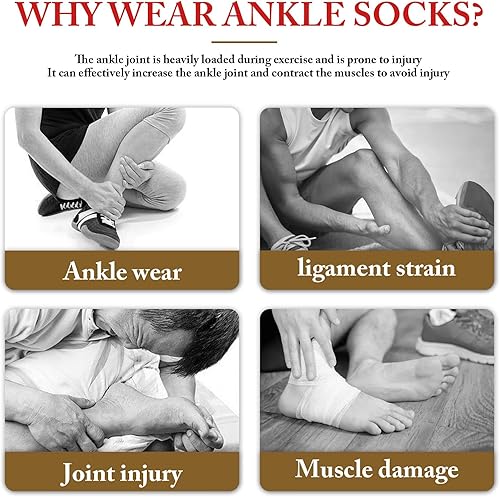 Miniatura 2 de 2 pares de calcetines de neuropatía para hombres y mujeres, calcetines de alivio calmante para el dolor neuropatía para mujeres, calcetines de