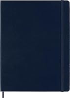 Vista 2 de Moleskine Classic Notebook, Hard Cover, XL (7.5" x 9.5") Ruled/Lined, Sapphire Blue, 192 Pages
