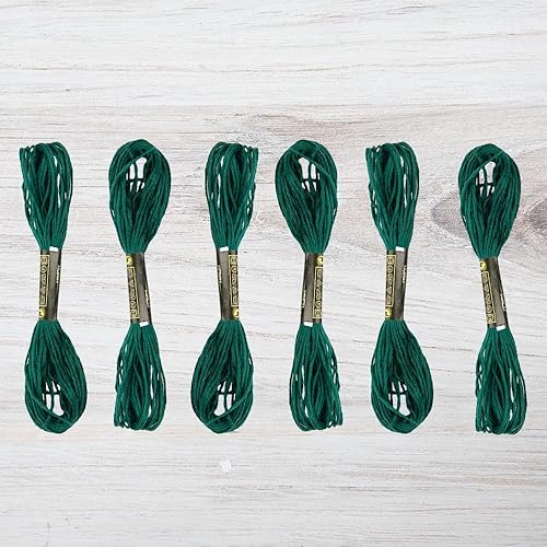 Miniatura 9 de Paquete de hilo de bordar  6 madejas, 8.7 yardas cada una  hilo de bordado amarillo para costura, pulseras de bricolaje, manualidades, tejido