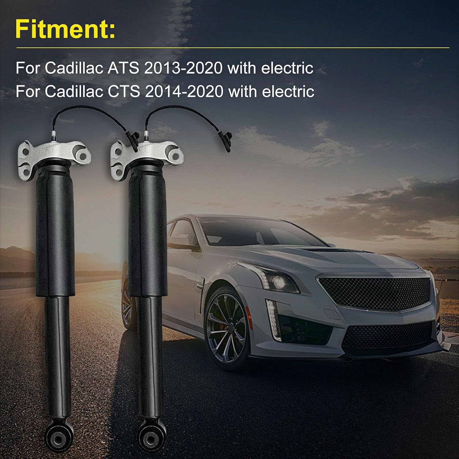 Pair 84230453 84230454 Rear Absorber Struts Shock Compatible with Cadillac CTS ATS 2013-2020 22931831