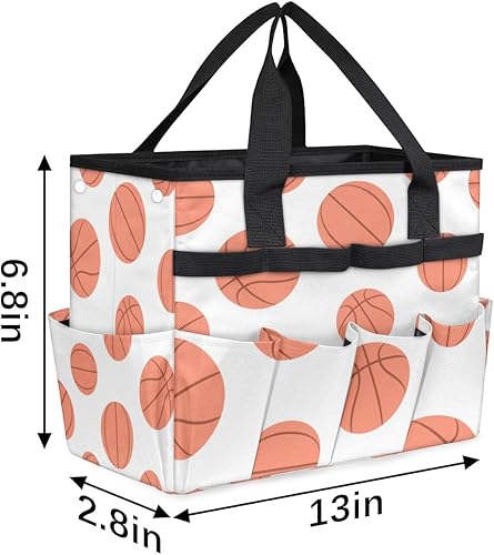 Miniatura 3 de Cartoon Basketball Garden Tool Tote Bag for Women Men Gardening Tool Storage Bags with 10 Pockets Standable Garden Home Tool Kits Organizer for