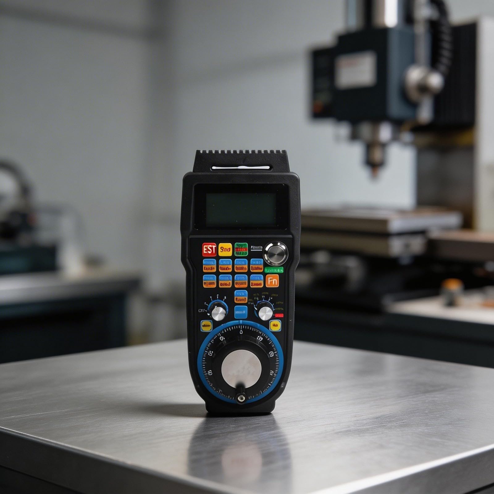 4-Achsen USB Funk-Handrad Controller WHB04B-4 Mit LCD-Display, 100PPR Encoder Und 13 Makrotasten Für CNC Fräse Drehmaschine Holzverarbeitung