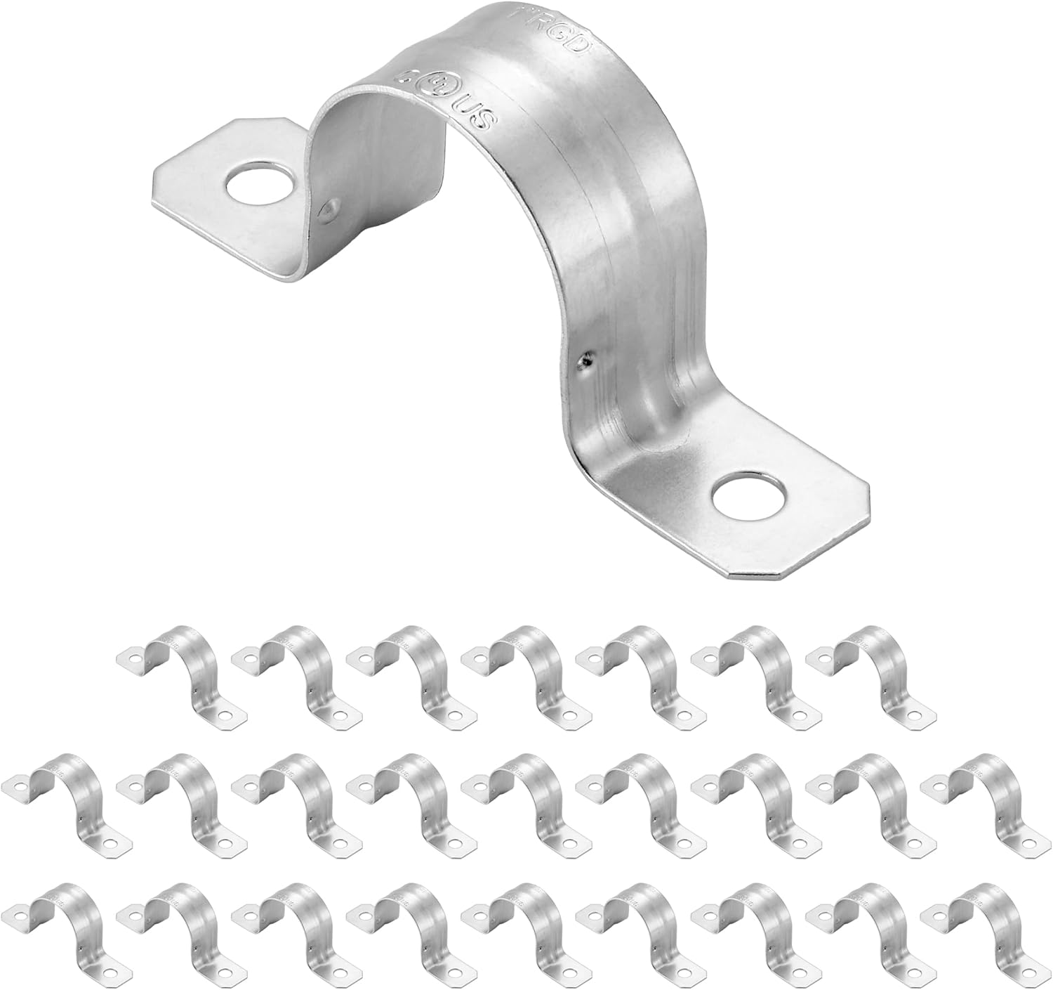 Amazon.com: Maxxima 1 in. Rigid or RMC Push-On 2-Hole Pipe Straps for ...