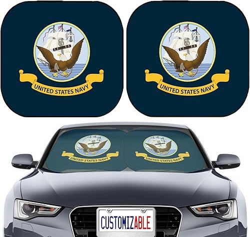 Miniatura 17 de Maizi - Parasoles delanteros para auto de 2 piezas, ajuste universal para parabrisas delanteros que se adaptan a la mayoría de los cupés, sedanes