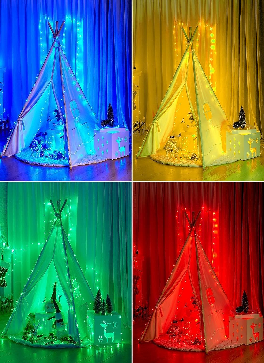 Color Changing Fairy String Lights - 100 LED USB Sier Wire