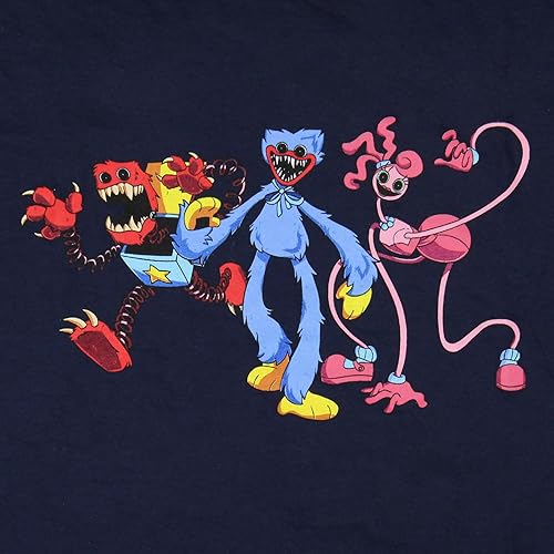 Miniatura 3 de Mad Engine Poppy Playtime CH2 Bad Guys Huggy Mommy Long Legs Boxy Boo - Camiseta gráfica de personajes para niño