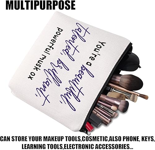 Miniatura 4 de Regalo inspirado en programas de televisión, eres una hermosa talentosa brillante y poderosa bolsa de maquillaje de buey almizclero Parks and The