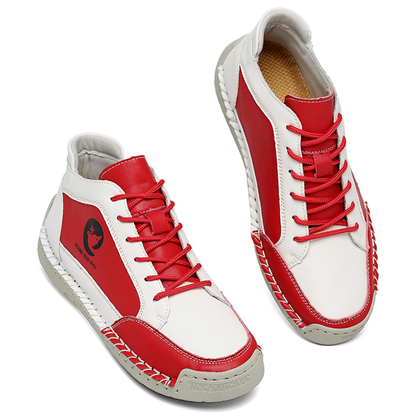 Chaussures orthopédiques en cuir pour femme - Baskets confortables faites à la main