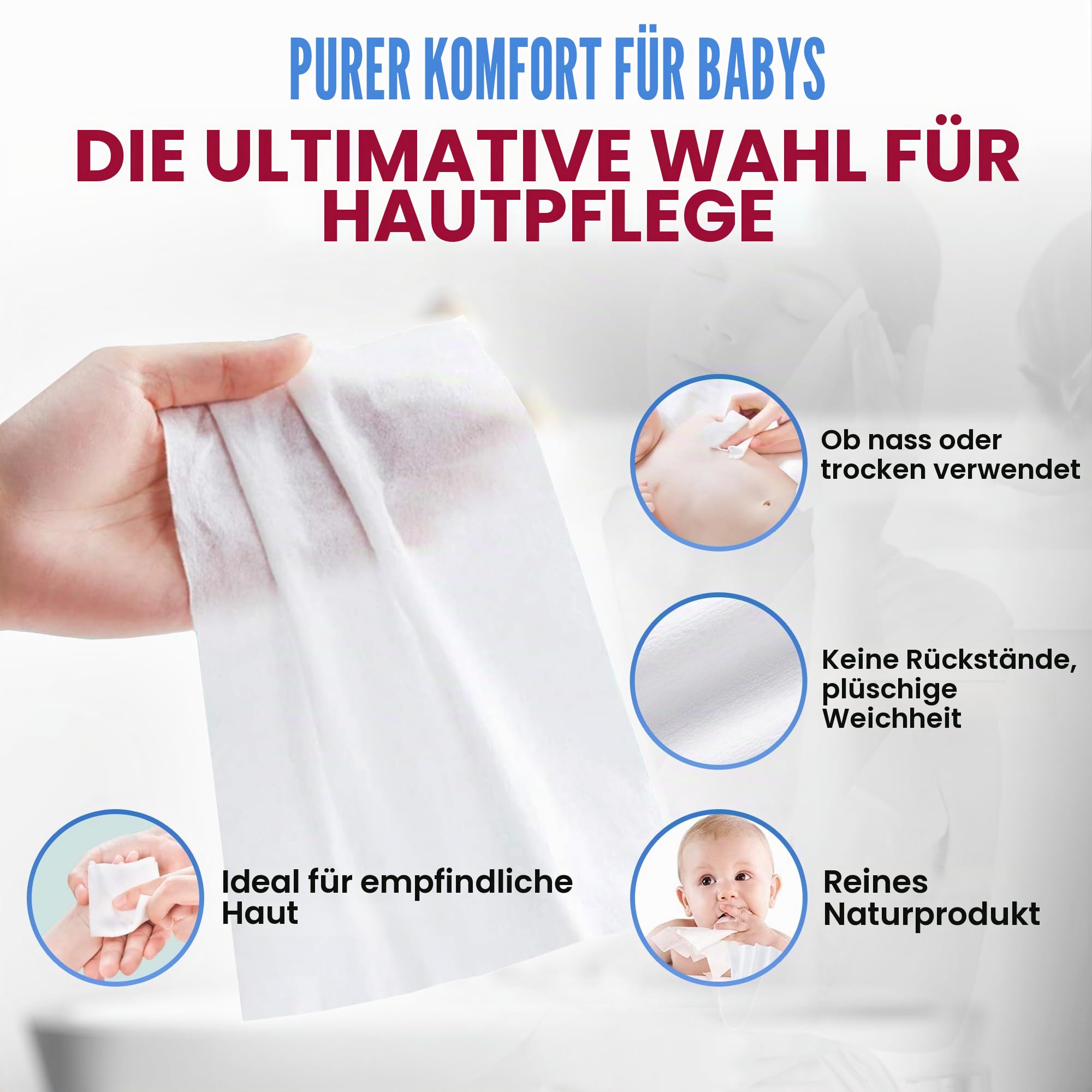 Babypflege-Set: enthält Aveno Baby Nacht-Körperbalsam mit LUXPAKS weichem Reinigungstuch, 325 ml