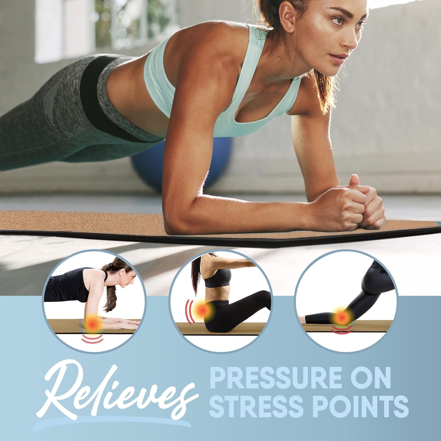 MICRODRY Deluxe Fitness Exercise Yoga Mat for Home Gym, Extra Thick for High Impact Training, Multi Layered Skid Resistant Surface, Odor Neutralizing with Carrying Strap MICRODRY Deluxe Fitness Exercise Yoga Mat for Home Gym, Extra Thick for High Impact Training, Multi Layered Skid Resistant Surface, Odor Neutralizing with Carrying Strap