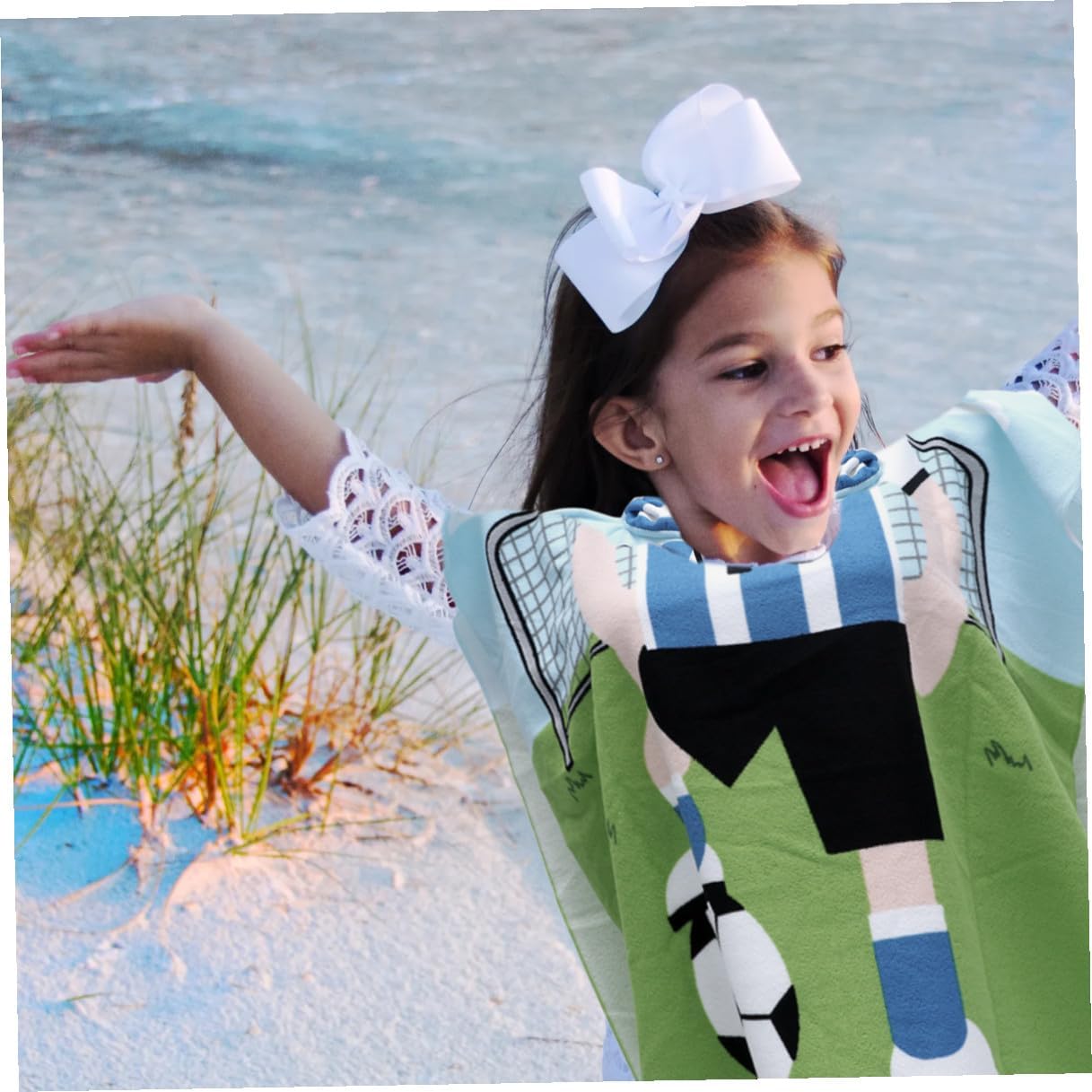 Bath Towel Cape Hooded ’s Beach Towel Cloak Soft Absorbent Cotton Lightweight for Boys and Outdoor Pool Bath Use