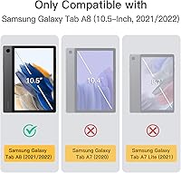 Vista 2 de JETech Funda para Samsung Galaxy Tab A8 de 10.5 pulgadas 2022 (SM-X200/X205/X207), cubierta protectora de tableta Slim Folio con soporte