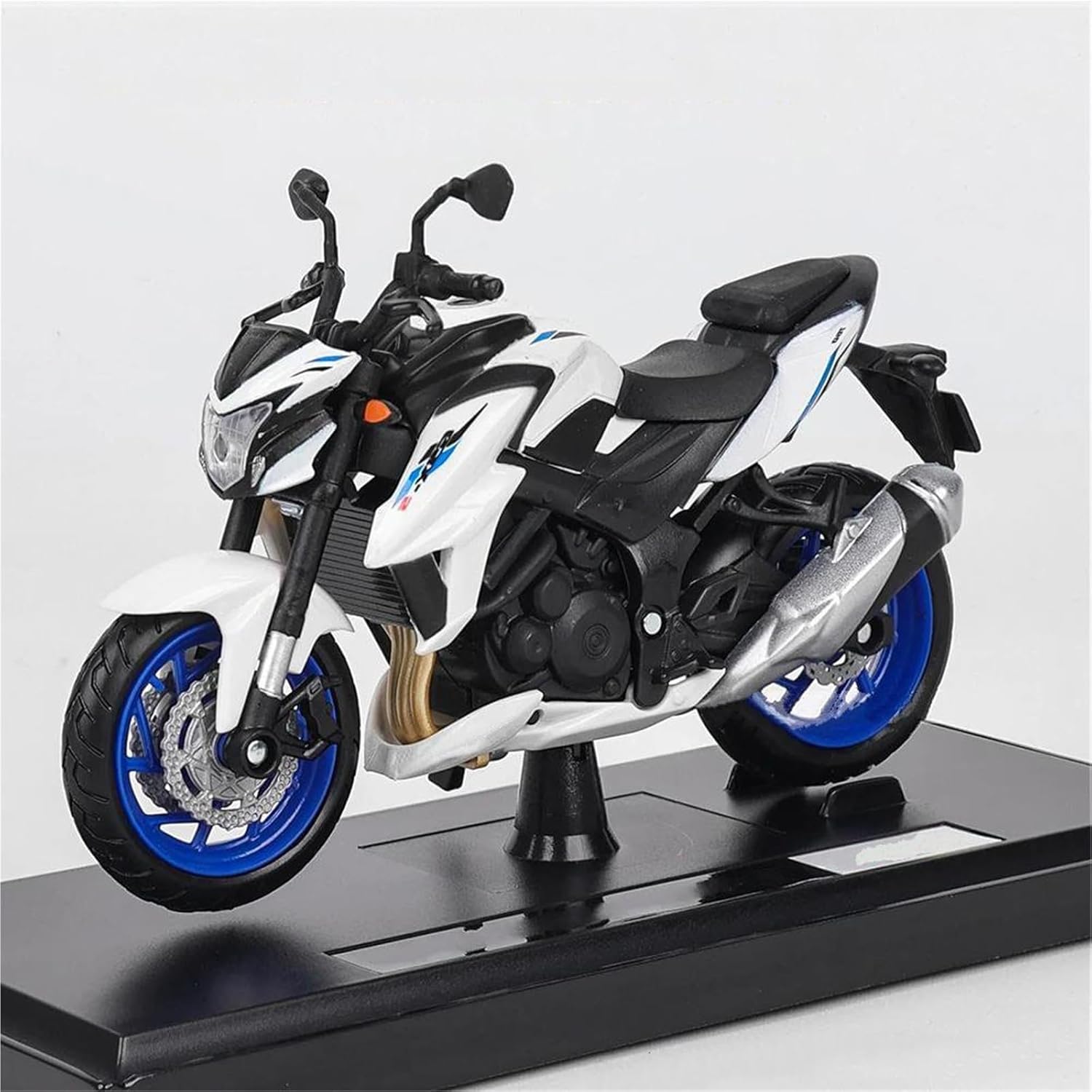 MAKUTU Scale Motorcycle Model 1:18 Motocross Motorcycle Model Collection Gift Static Die Casting Production for Suzuki S750 ABS