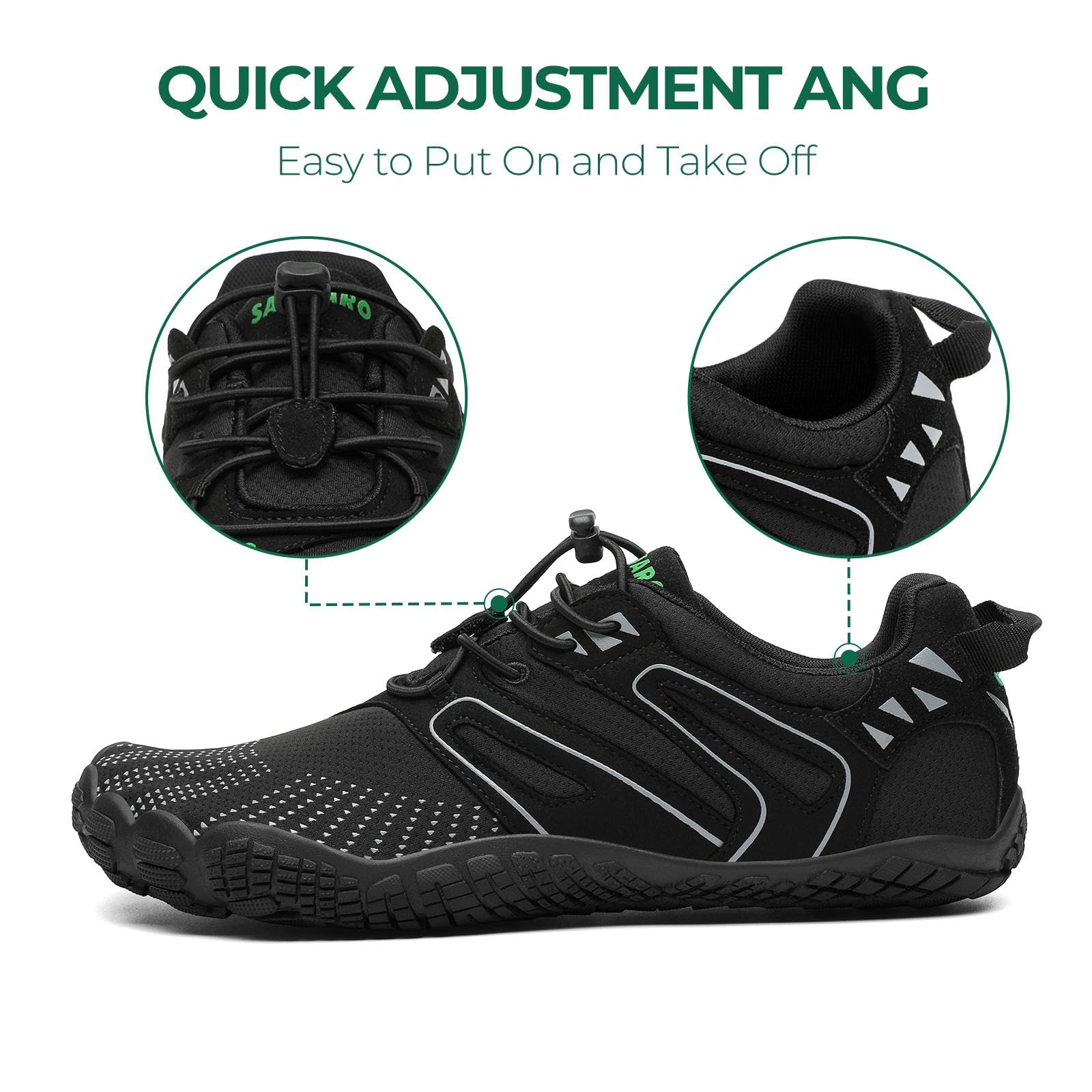 SAGUARO Scarpe Barefoot Shoes Minimaliste Scarpe da Trail Running Uomo Donna Gr.36-48