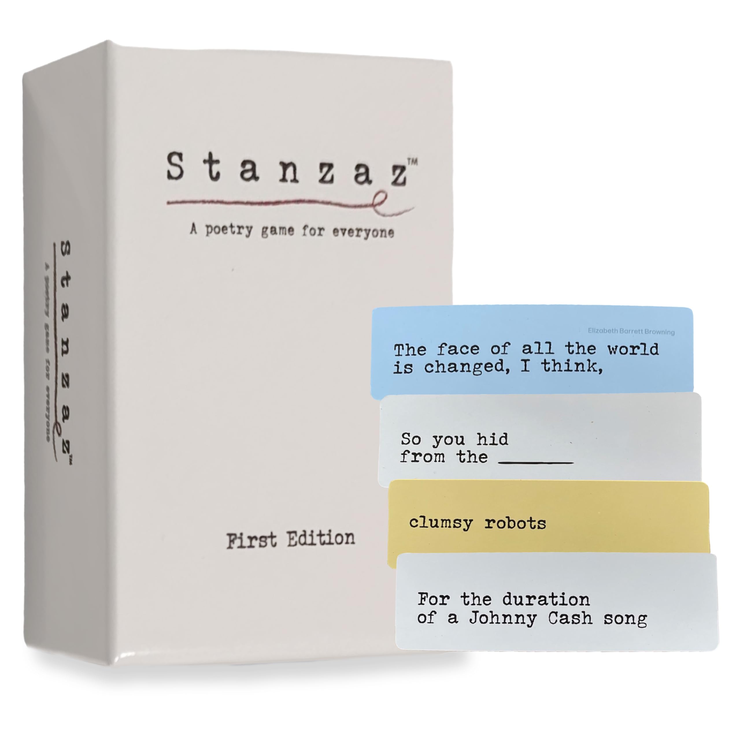 Stanzaz - A Poetry Game for Everyone, for Writers, Inspiring Self-Expression & Creativity, Card Games for Adults and Teens