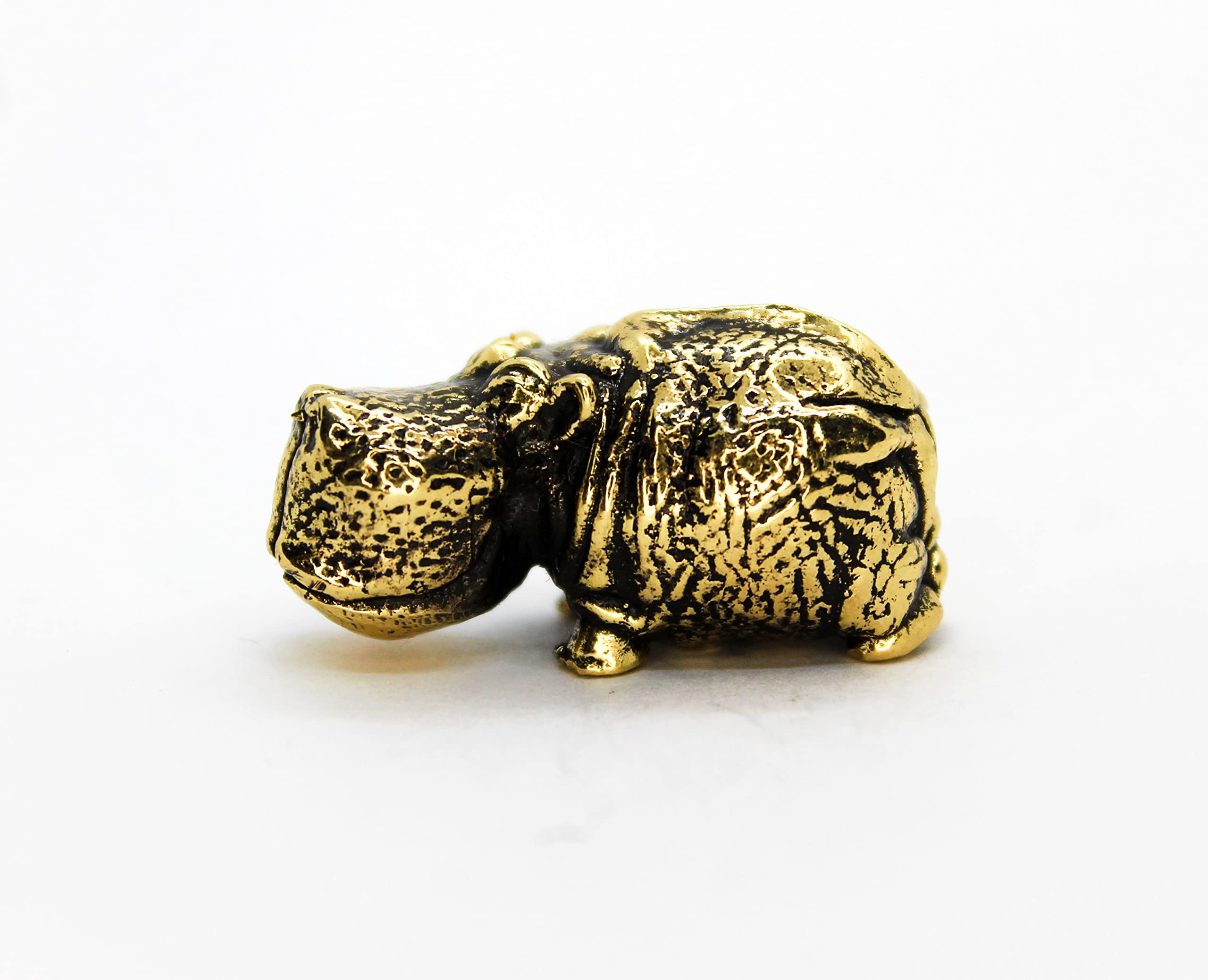 Buy Hippopotamus Brass Cute Figurine African Hippo Wild Animal