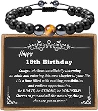 Sereney Valentines Day Gifts for Men Boys as Happy Birthday Gifts for Him, Adjustable Beaded Bracelets for Boys Gifts for Men Teens Son Grandson Boyfriend Step Dad Friends Brother