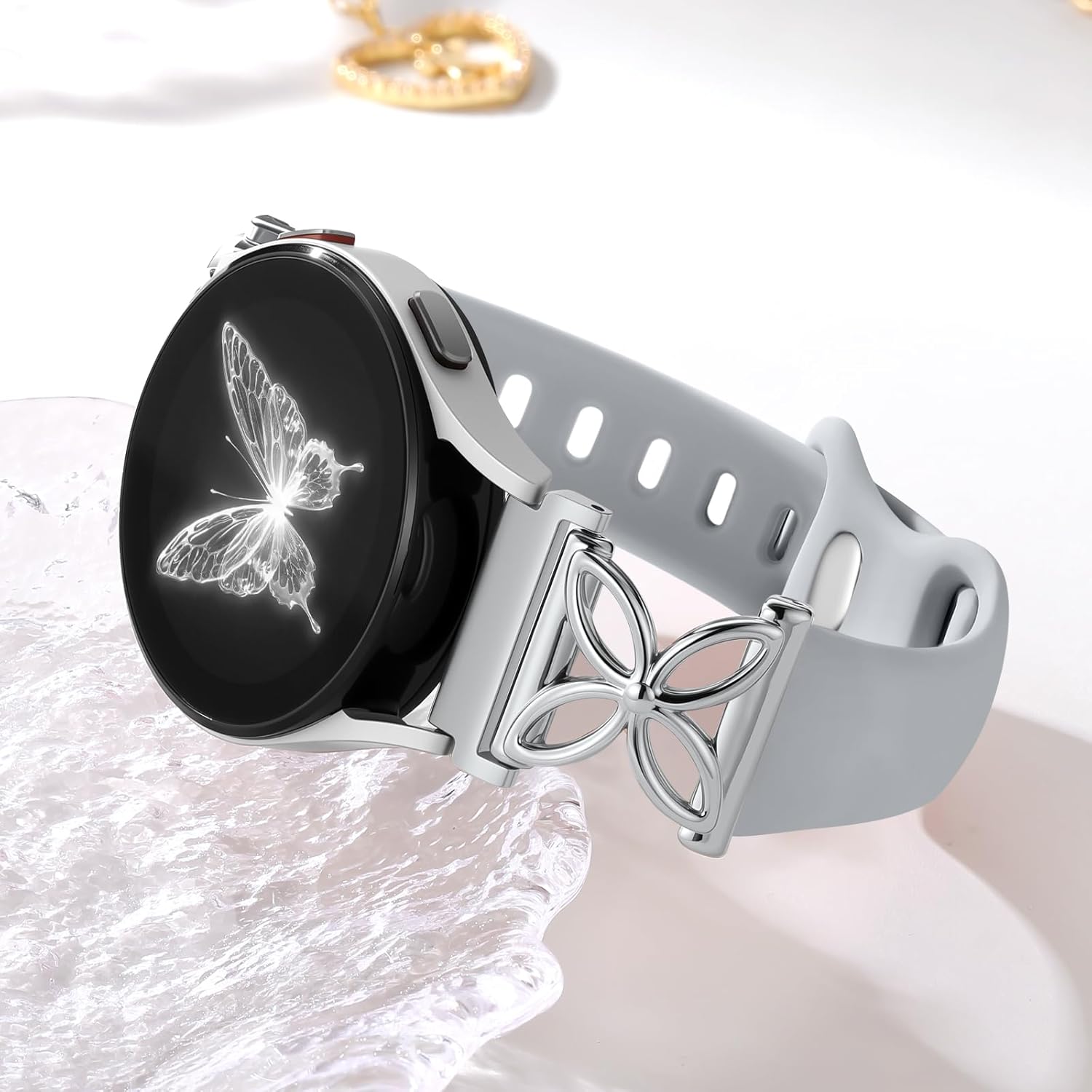 Slim Silicone Band Compatible with Samsung Galaxy Watch 7 Band 6 5 4 Active 2 FE 40mm 44mm/Watch 6 4 Classic/5 Pro/3, Thin 20mm Watch Band Sport Straps for Samsung Watch Bands Women - Image 8