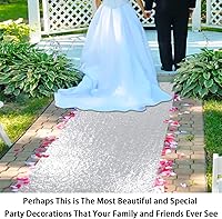 Vista 73 de ShinyBeauty Pasillo de Lentejuelas Negras Brillantes de 2 pies x 15 pies Alfombra Brillante para Bodas, Graduaciones, Fiestas, Alfombra Negra