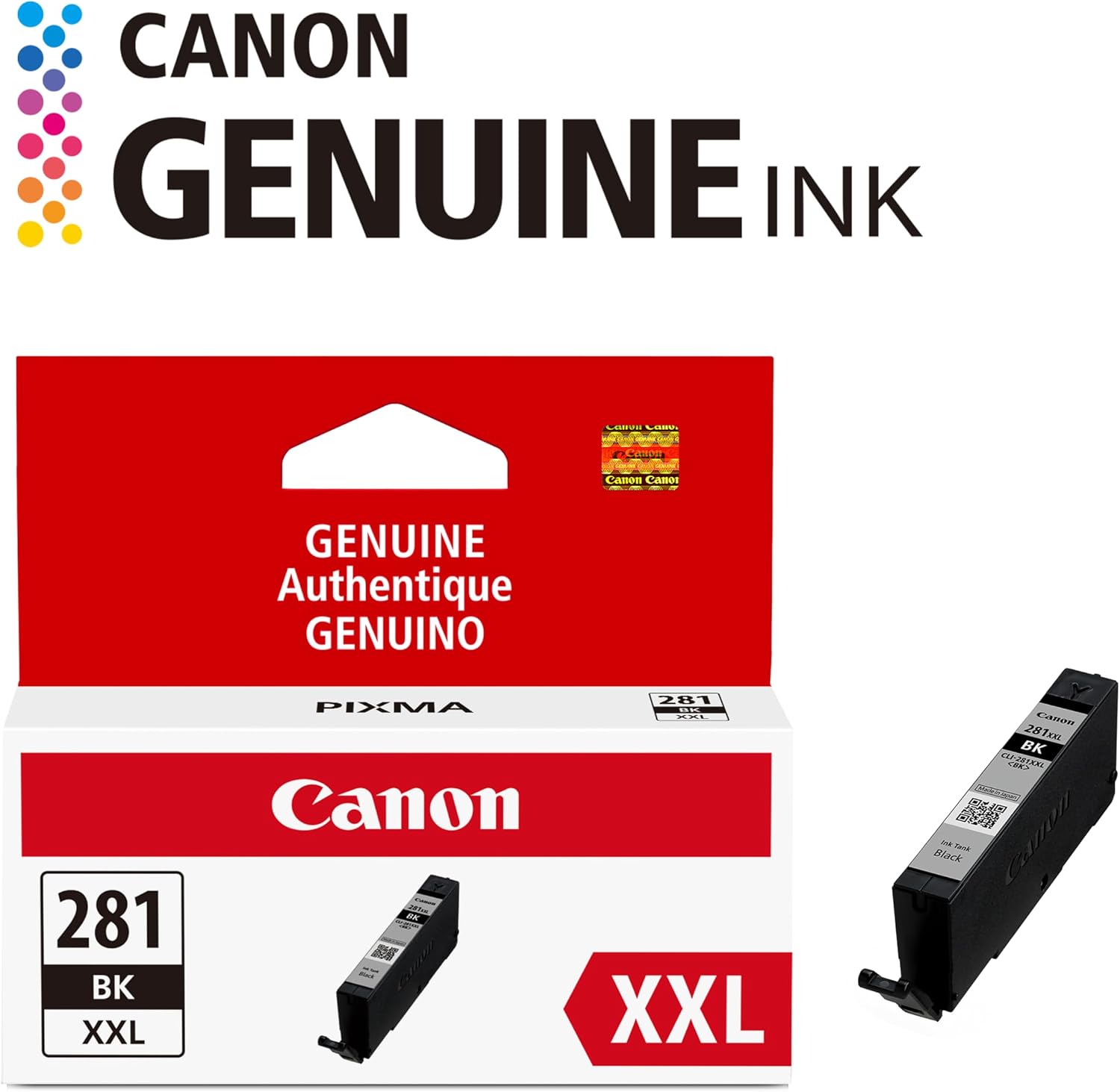 Canon CLI-281 XXL Genuine Black Ink Tank, Compatible with TR8520, TS9120,TS8120, TS6120, TS9521C/a, TS9520/a, TS8220, TS6220, TS8320, TS6320, TS702/a, and TR8620/a Series Printers image 3