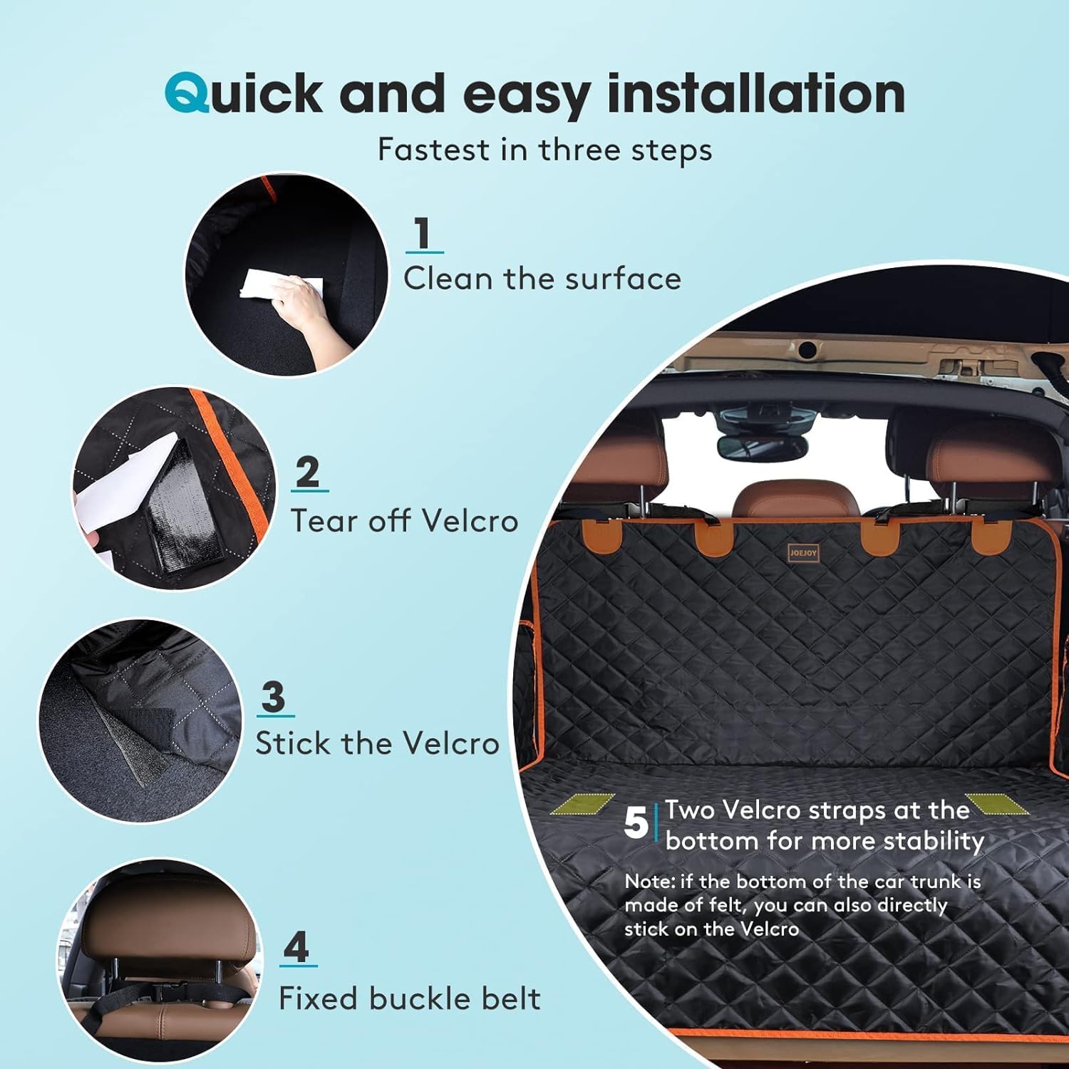 Housse De Coffre Voiture Pour Chien - Mini Cooper F55 F56 2015-2023 - Lavable, Imperméable, Antidérapante - Avec Protecteurs Latéraux