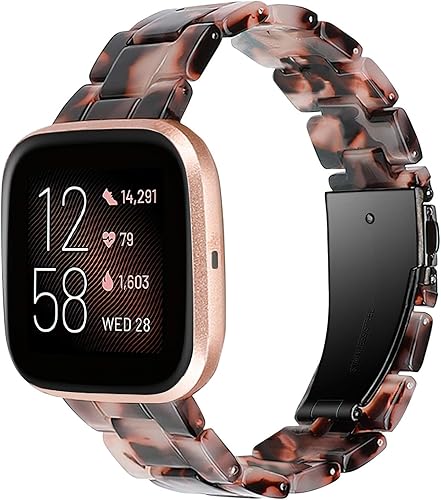 Wearlizer Resina y acero inoxidable compatible con correas Fitbit VersaVersa 2Versa LiteVersa SE para mujeres y hombres, reemplazo ligero compatible disponible en Yaxa Peru