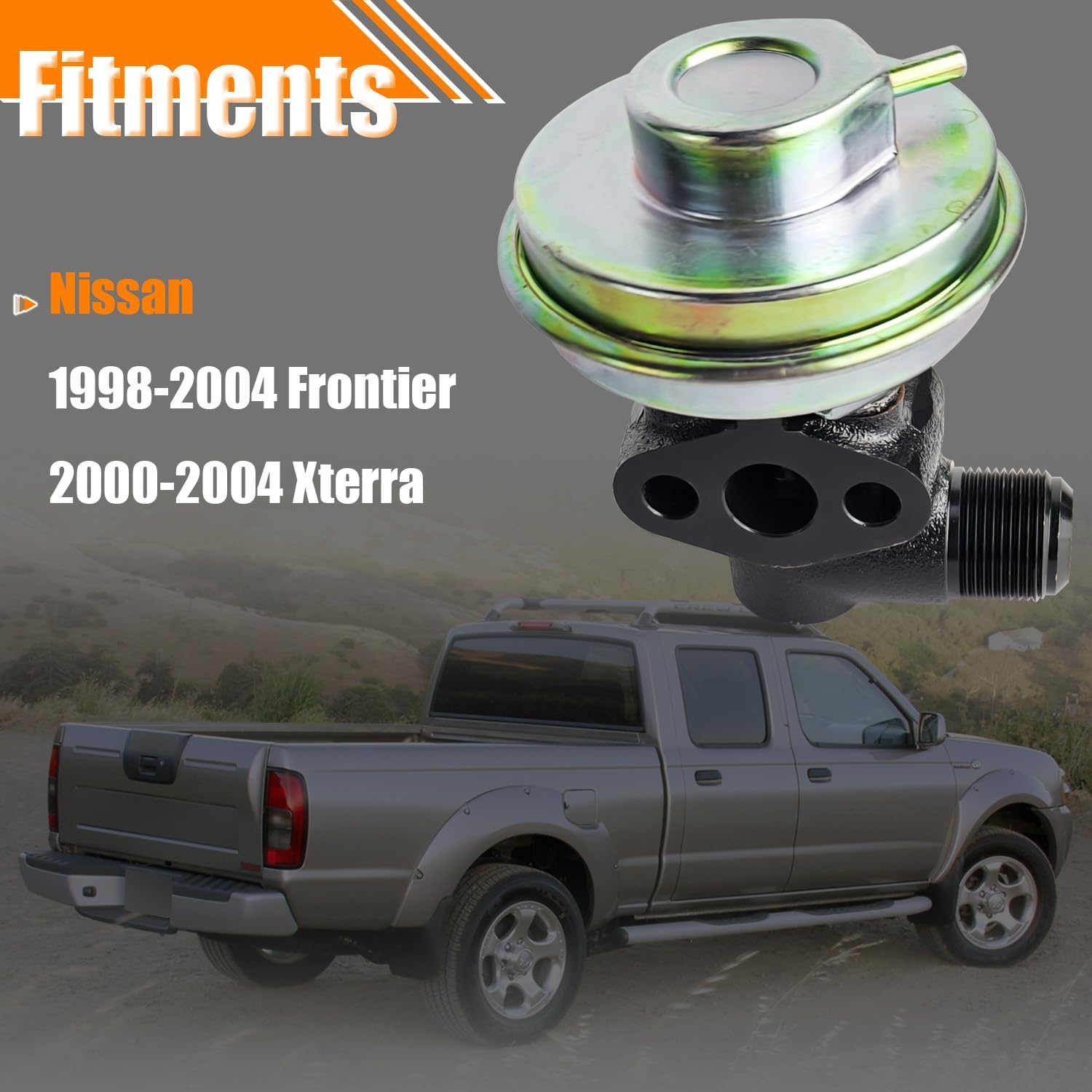 EGR Valve EGV882 Replacement for 1998-2004 Nissan Frontier, EGR Valve Exhaust Gas Recirculation Valves for 2000-2004 Nissan Xterra Replace OE 147103S500, 147103S501