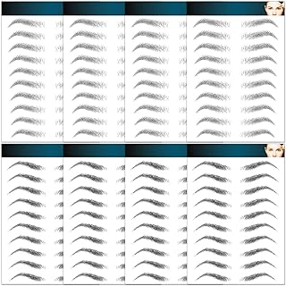 Calcomanías de tatuaje de cejas, 80 pares, 8 ...