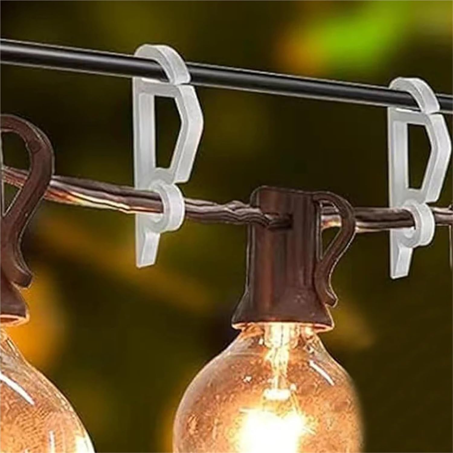 100-500Pcs Light Hooks Clear Adhesive for Hanging String Lights(400pcs)