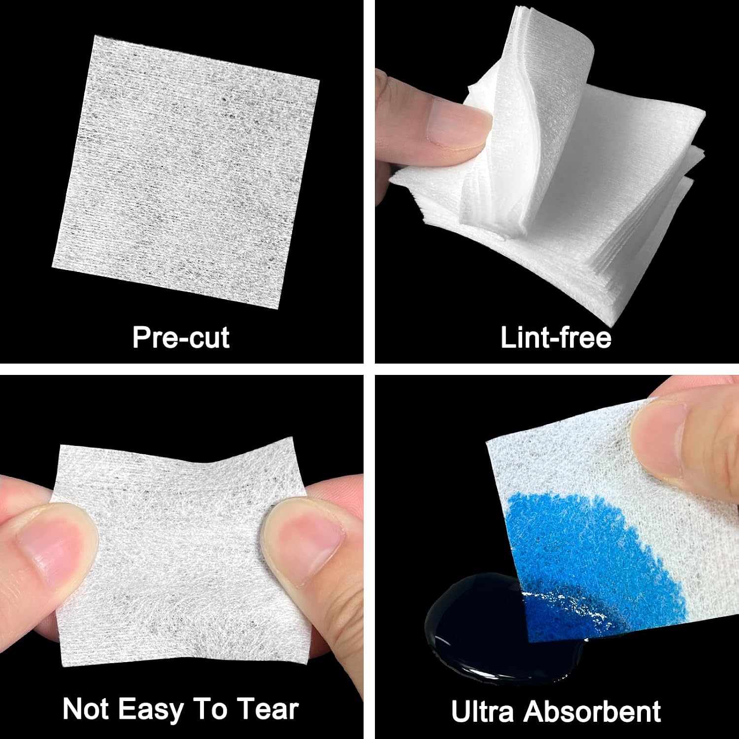 Gun Cleaning Kits, Lint Free Gun Cleaning Patches for Firearms, 6 Inch Long Cotton Swabs, Highly Absorbent Clean Cloth for Comprehensive Firearm Maintenance image 2