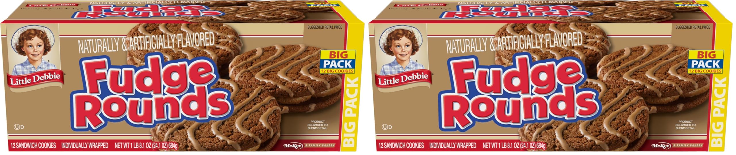 Fudge Rounds Big Pack, 24.1 OZ Box (Pack of 2)