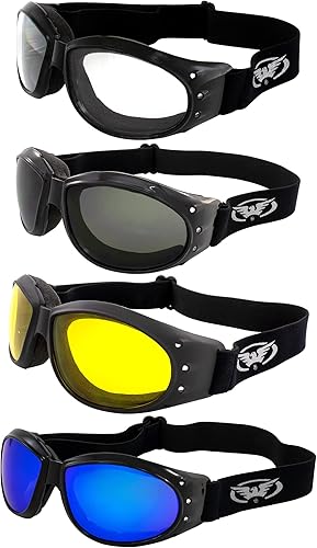 Miniatura 10 de Global Vision Eliminator - Gafas acolchadas para motocicleta, para el día y la noche