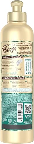 Miniatura 3 de Linha Boom - Creme para Pentear Modelador Antifrizz 350 Ml - (Colección Boom - Crema Peinadora Antifrizz 11.83 Fl Oz)