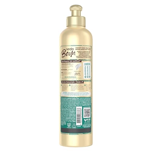 Miniatura 3 de Seda - Linha Boom - Creme para Pentear Modelador Antifrizz 350 Ml - (Colección Boom - Crema Peinadora Antifrizz 11.83 Fl Oz)