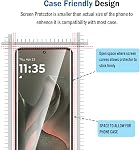 Paquet de 2 3D Compatible avec Motorola Edge 2025/Edge 60 Fusion/60/60s/60 Pro Protecteur d'écran9H Film en verre trempé, sans bulles pour Moto Edge 2025 Protecteur d'écran