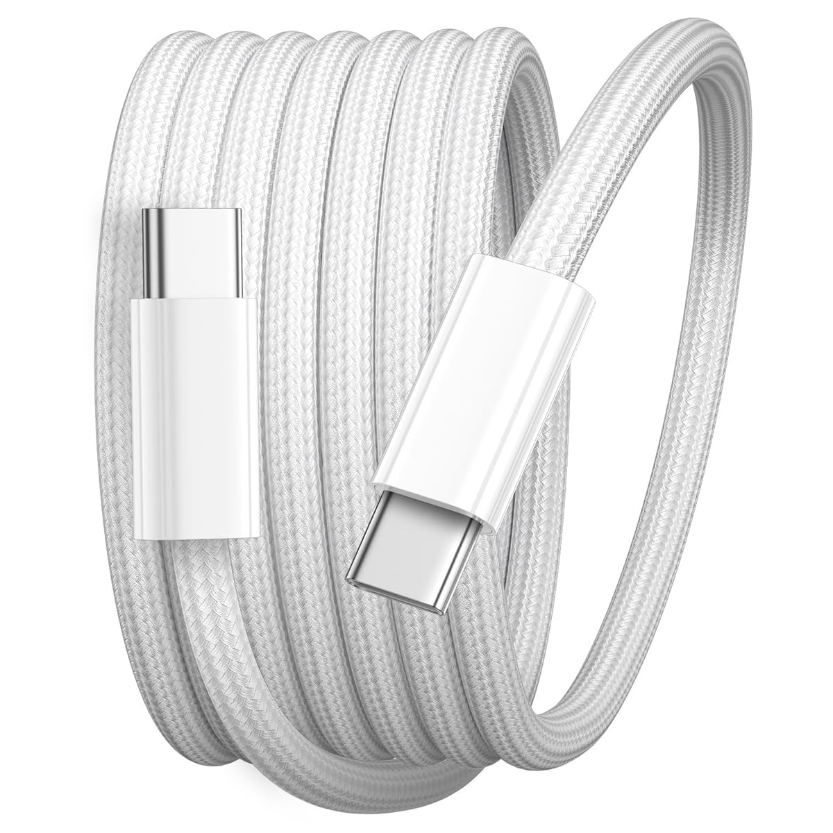 Verilux® 240W USB-C to USB-C Cable 6.6ft /2m, Fast Charging Nylon Braided Type-C PD Cable, 480Mbps Data Transfer Cord Compatible with Phone 15/16, MacBook, iPad, Samsung Galaxy & C Devices-image-48