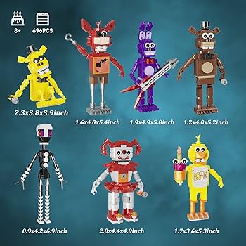 Amazon.co.jp: Five Nights ビルディングブロックおもちゃ 7イン