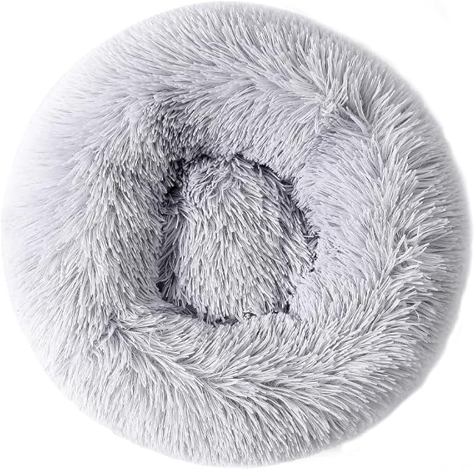 Cama Redonda para Perro Pequeño 45x13cm Calmante y Portátil miniatura 3