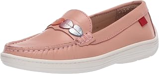 Kids' Leather Made in Brazil Heart Detail Penny Driver Loafer