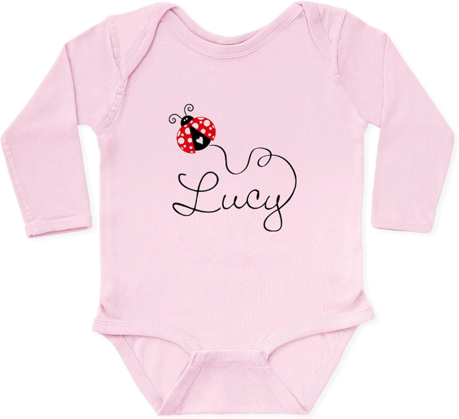 CafePress Ladybug Lucy Long Sleeve Infant Bodysuit Cute Long Sleeve Infant Baby Bodysuit Romper