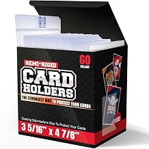 Go Delight Semi Rigid Card Holders & Card Sleeves for PSA Trading Card Appraisal Submission - Pack of 100