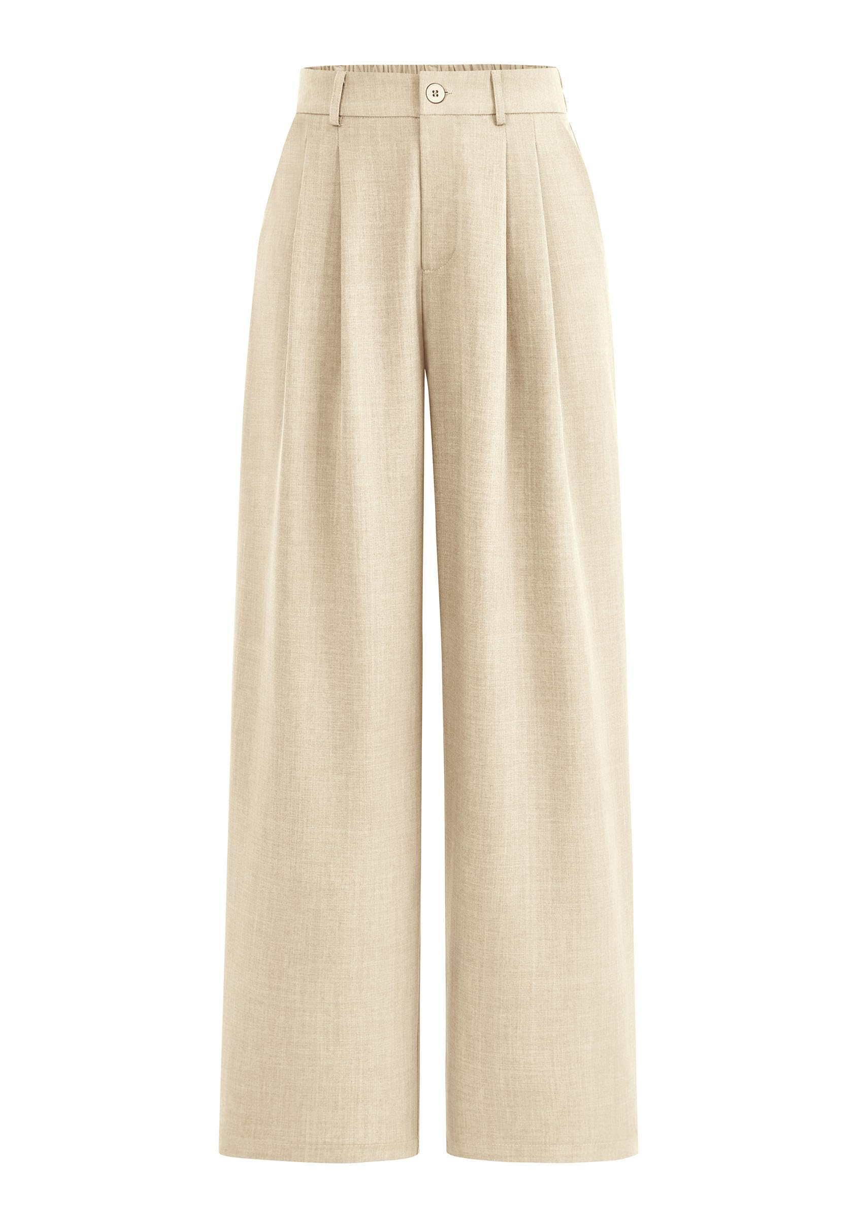 Photo 1 of PRETTYGARDEN Women's Wide Leg Dress Pants - Beige