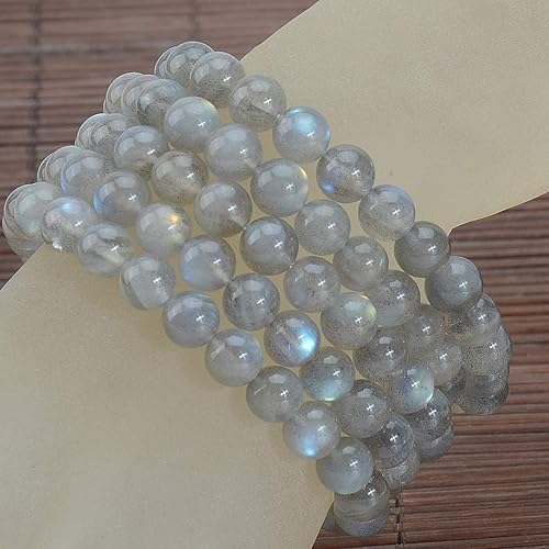 Vista 617 de MASSIVE BEADS Pulsera elástica de yoga hecha a mano con piedra natural, cristal curativo, energía, regalos para adultos unisex de 0.157 in, 0.236