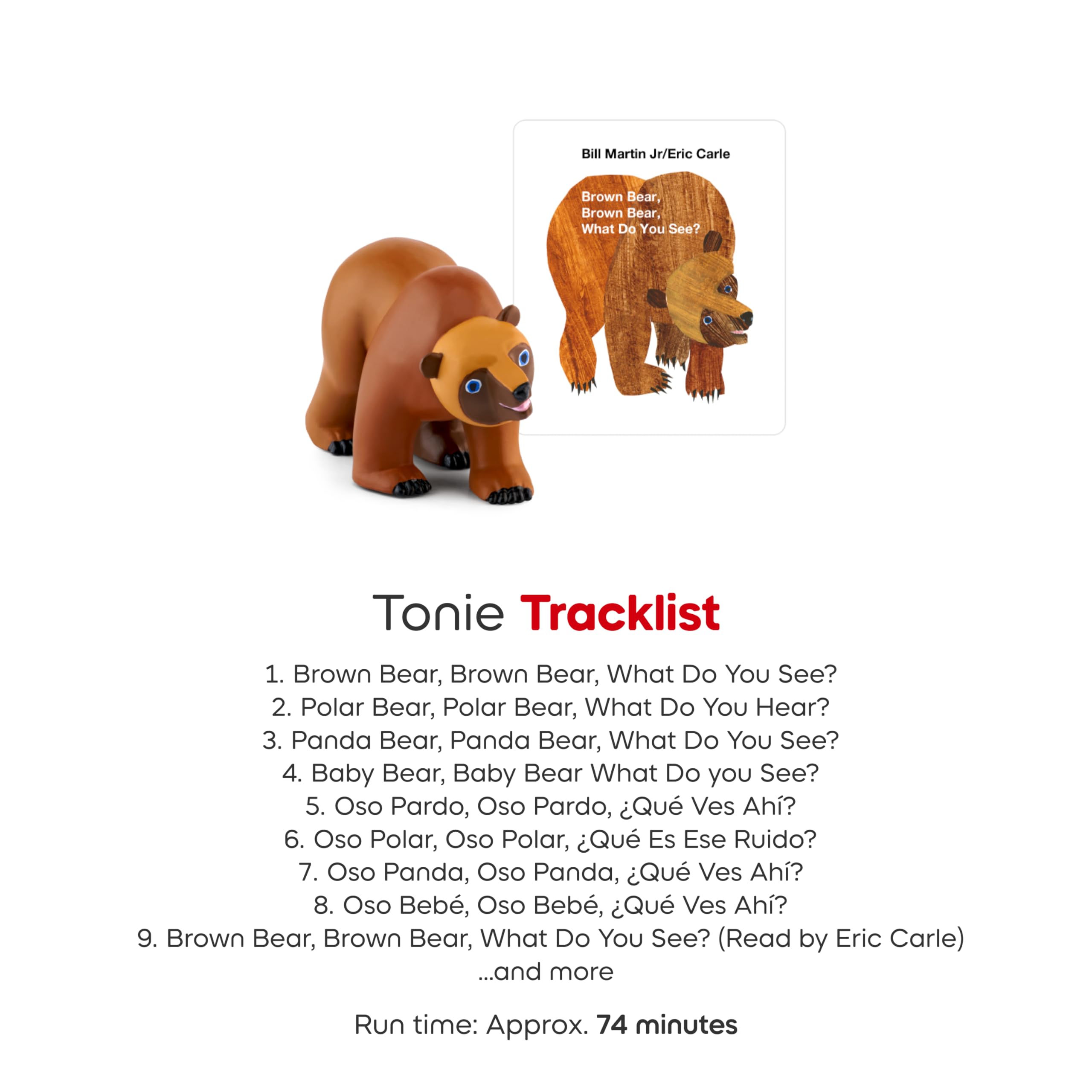 Tonies Brown Bear Audio Toy Figurine from Brown Bear and Friends