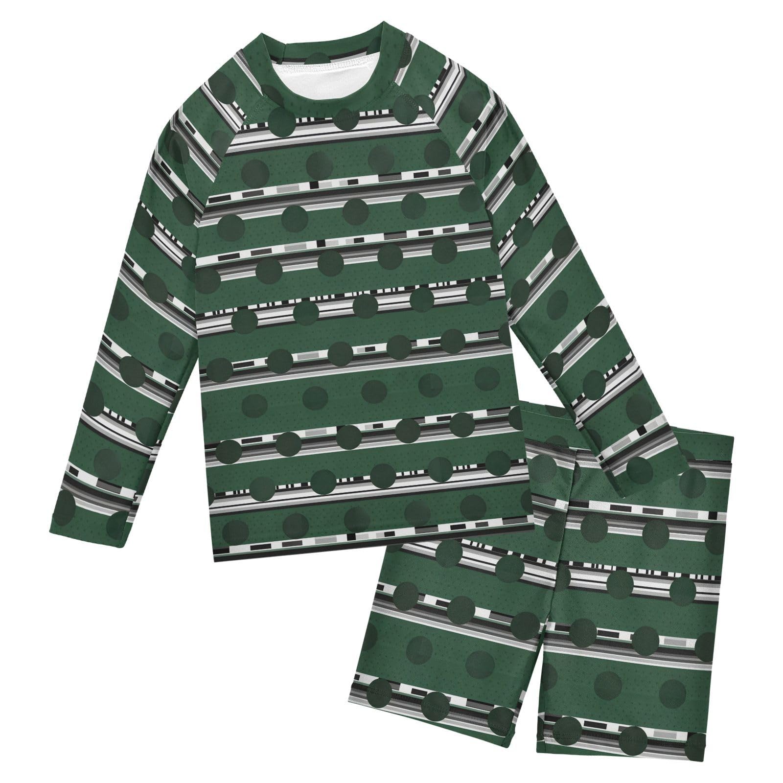 Traje de baño de niños para playa y piscina con camiseta de protección larga 6