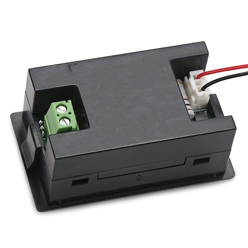 Miniatura 26 de DROK Panel multímetro amperímetro digital DC 4.5-100V, medidor de voltaje de amplificador CC, medidor de corriente 0-50A Probador de voltios