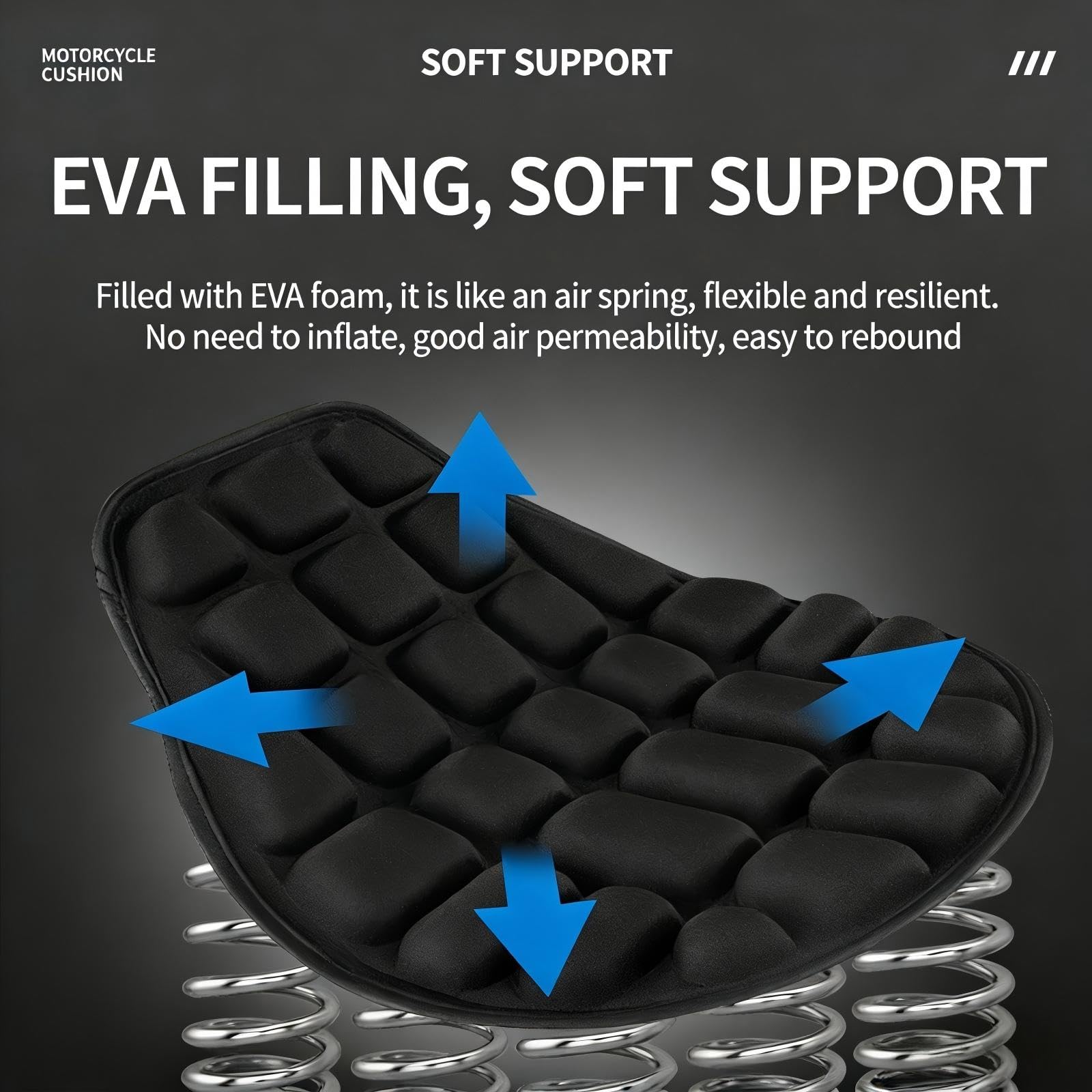 Cuscino Sella Moto per Honda NC 750 X,Copri Sella Moto in Schiuma Eva,Ammortizzante,Design Ergonomico,Confortevole Anti Scivolo Pad