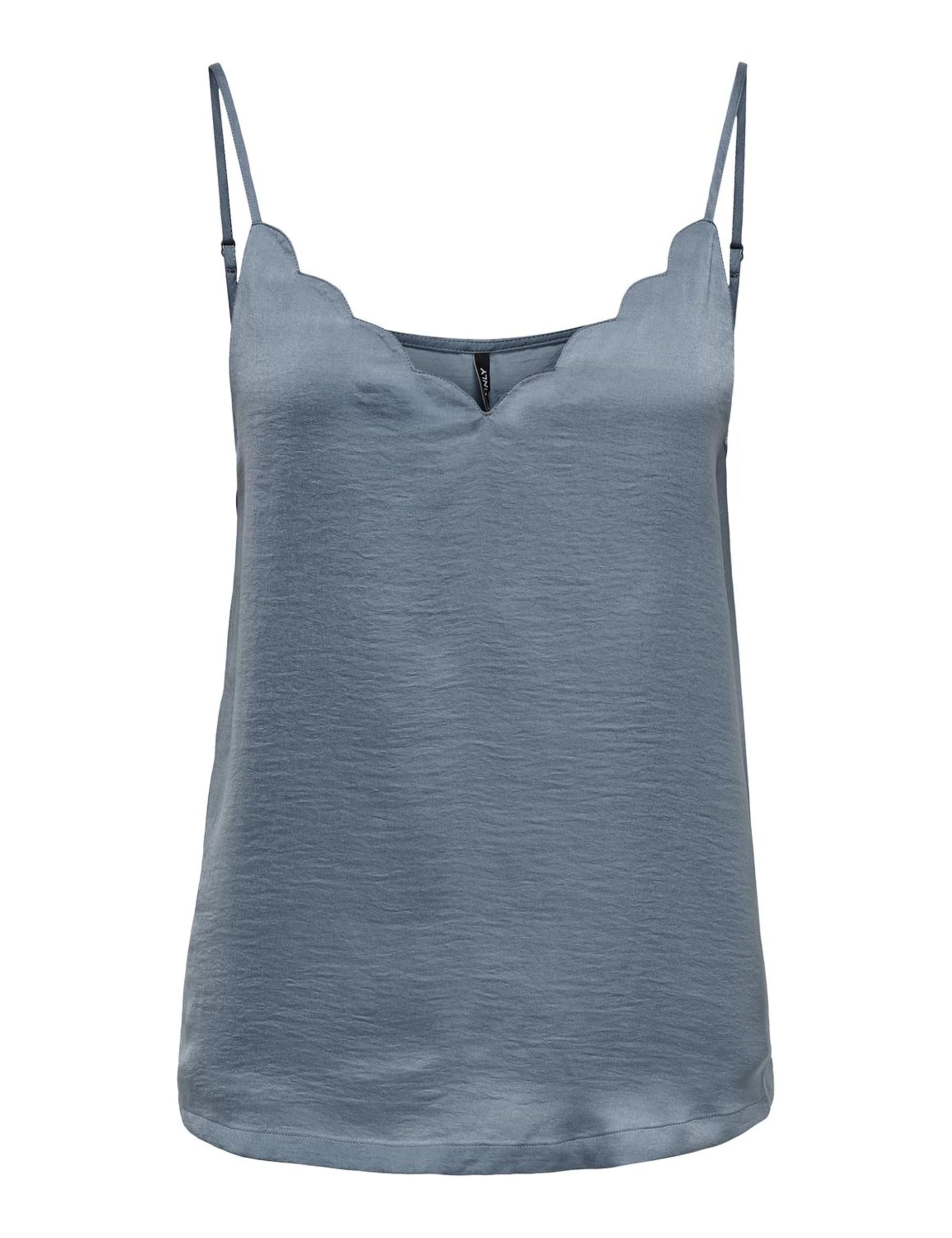 ONLY Women's ONLDEBBIE Singlet NOOS WVN T-Shirt, Blue Mirage, 12 UK (Manufacturer Size:40)