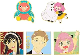 5pcs Anya Family Anime Pins Set Anya Enamel Brooch Pins Lapel Pins Accessory for Backpacks Badges Hats Bags Gift for Spy Story Lover (Pin-Spy)